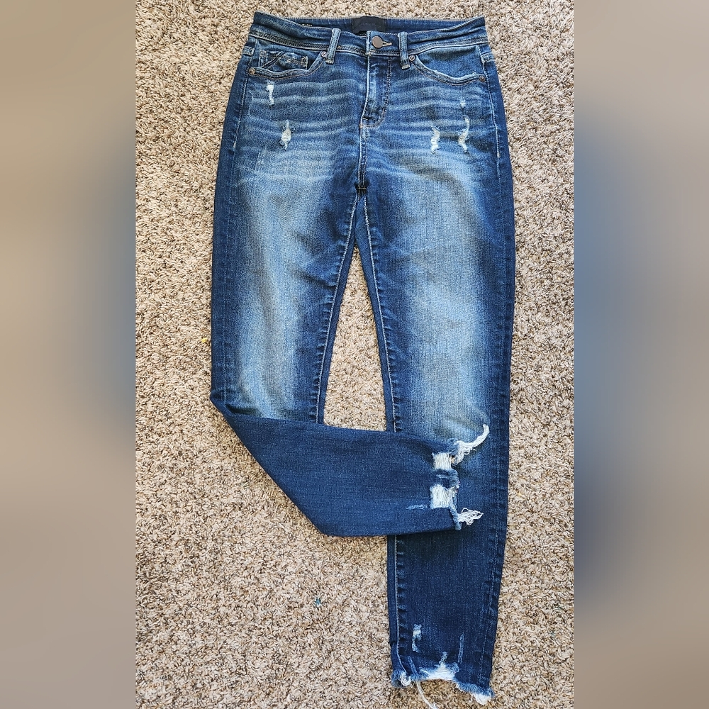 Buckle Black Curvy Skinny Jeans